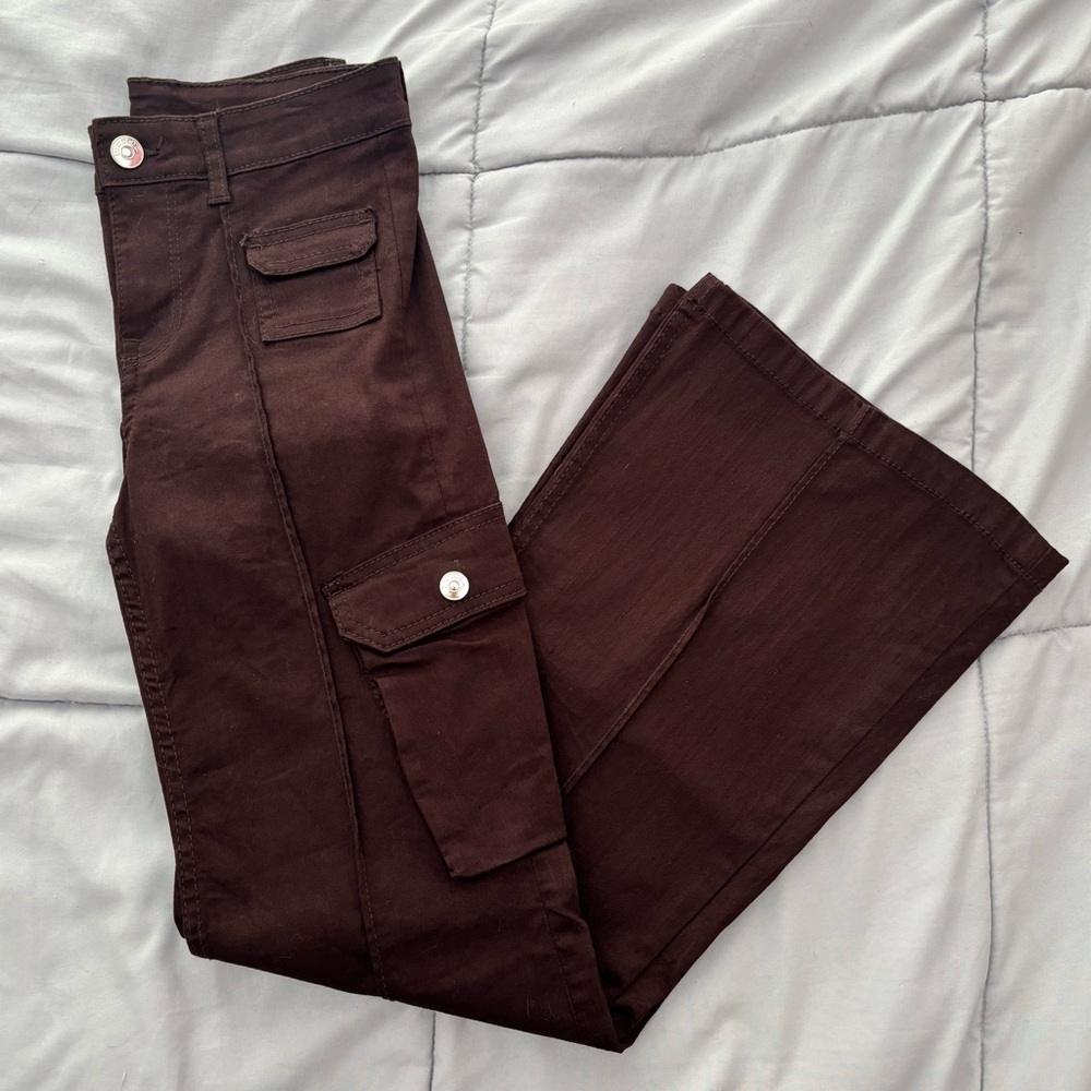 H&M Brown Flare Pants